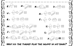 Printable Thanksgiving Fill In The Blanks Worksheets in Thanksgiving Decoding Worksheets
