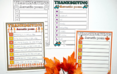 Thanksgiving Acrostic Poem Templates (4 Free Printables) with Thanksgiving Acrostic Poem Worksheet