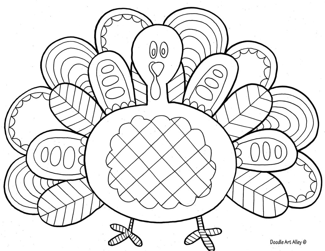 Thanksgiving Coloring Pages - Doodle Art Alley within Thanksgiving Coloring Worksheets