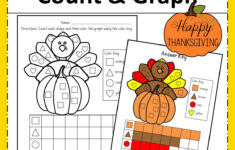 Thanksgiving Count And Graph – Fun Early Learning throughout Fun Thanksgiving Worksheets For Kindergarten