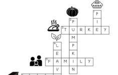 Thanksgiving Crossword Puzzle - Cute &amp; Free Printable | Saturdaygift with regard to Thanksgiving Crossword Puzzle Worksheet Answer Key