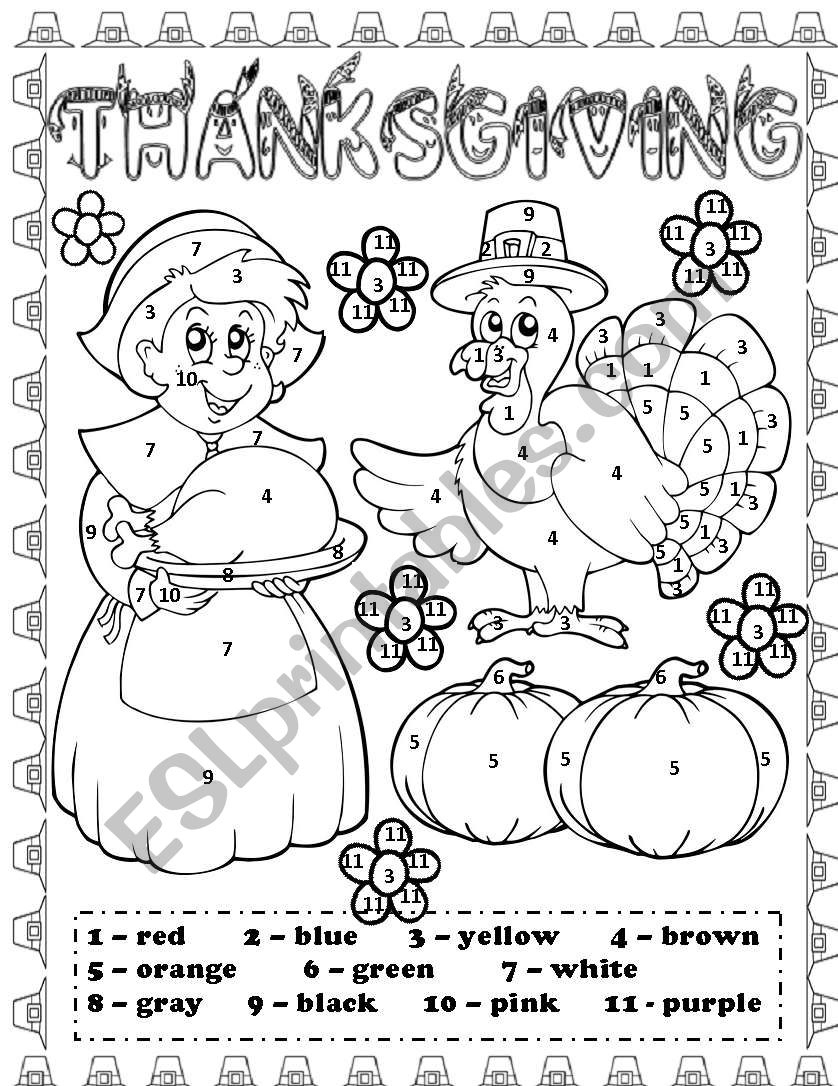 Thanksgiving Day - Esl Worksheetlupiscasu for Thanksgiving Day Worksheets ESL