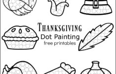 Thanksgiving Dot Painting {Free Printables} - The Resourceful Mama intended for Free Thanksgiving Worksheets Preschool