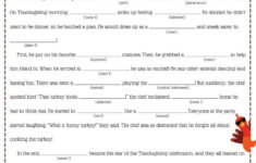 Thanksgiving Mad Libs Printables inside Thanksgiving Mad Libs Worksheets