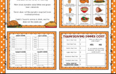 Thanksgiving Math Project Based Learning Printable &amp; Digital throughout Thanksgiving Menu Math Worksheets
