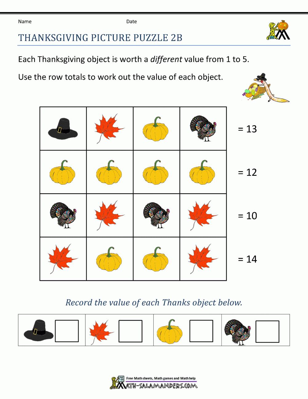 Thanksgiving Math Worksheets 2Nd Grade with regard to Thanksgiving Addition Worksheets