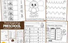 Thanksgiving No Prep Preschool Worksheets &amp; Activities - In My World pertaining to Thanksgiving Alphabet Worksheets