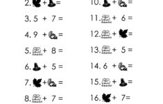 Thanksgiving Picture Math Worksheet | Squarehead Teachers throughout Free Thanksgiving Math Worksheets For 2nd Grade