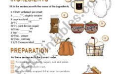 Thanksgiving Pumpkin Pie - Esl Worksheetteresaraiva within Thanksgiving and the Pumpkin Pie Worksheet
