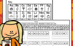 Thanksgiving Secret Code Worksheets - Your Therapy Source inside Thanksgiving Secret Code Worksheets