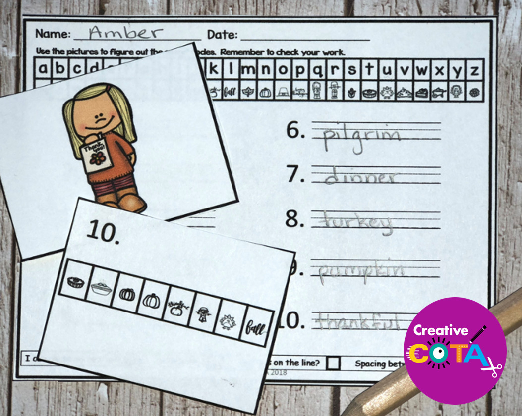 Thanksgiving Secret Code Worksheets - Your Therapy Source regarding Thanksgiving Secret Code Worksheets