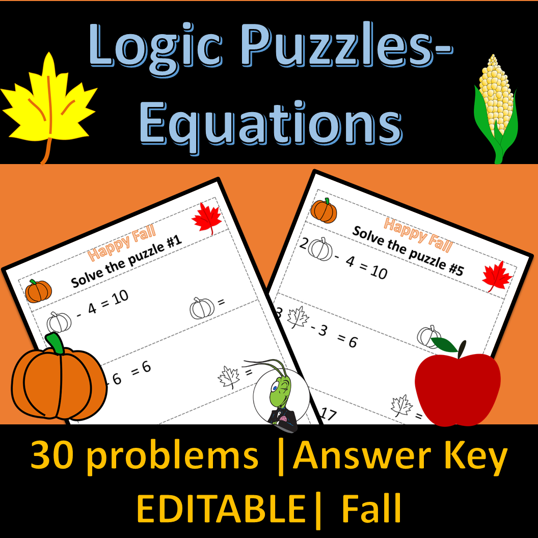 Thanksgiving Solving Equations Logic Puzzle | Algebra 1 - Classful inside Thanksgiving Solving Equations Worksheets