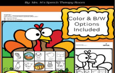 Thanksgiving Speech Therapy Articulation Activity | Madeteachers intended for Thanksgiving Articulation Worksheets