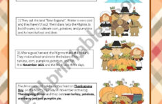 Thanksgiving Story - Esl Worksheetmaestralidia inside Thanksgiving History Worksheet