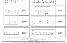 Thanksgiving Tracing Worksheet - Free Printable, Digital, &amp; Pdf with regard to Thanksgiving Grammar Worksheets Free