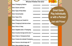 Thanksgiving Trivia Game, Think Fast Game, Thanksgiving Printable intended for Thanksgiving Games Worksheets