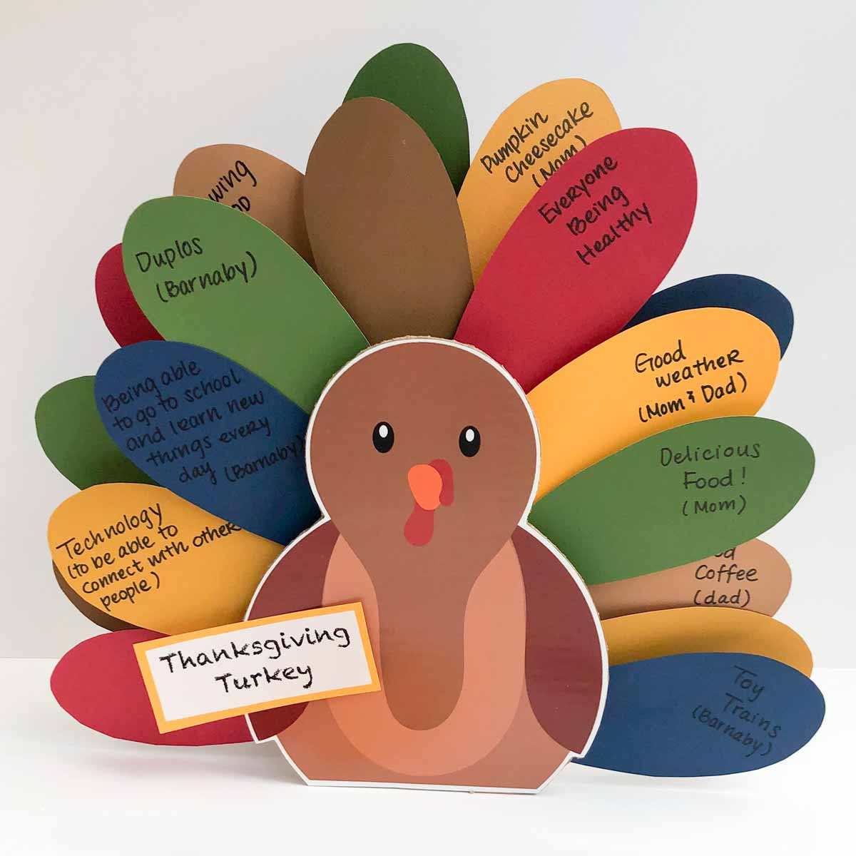 Thanksgiving Turkey&amp;quot; Craft For Kids (Free Printable) - Mindymakes with Thanksgiving Turkey Worksheet