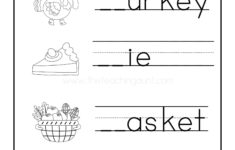 Thanksgiving Worksheets For Preschool - The Teaching Aunt intended for Thanksgiving Tracing Worksheets Preschool