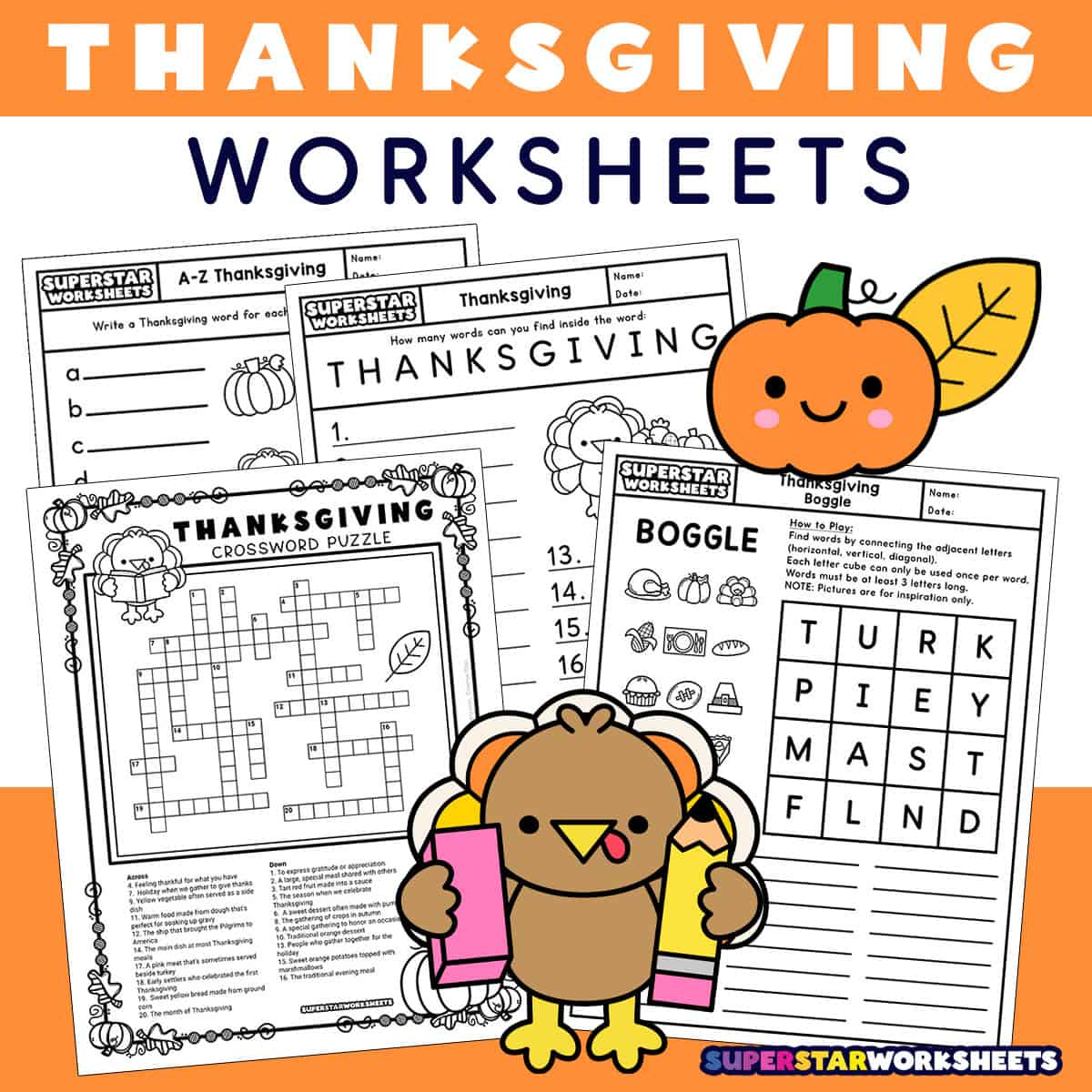 Thanksgiving Worksheets (Free Printables) - Superstar Worksheets intended for Elementary Thanksgiving Worksheets