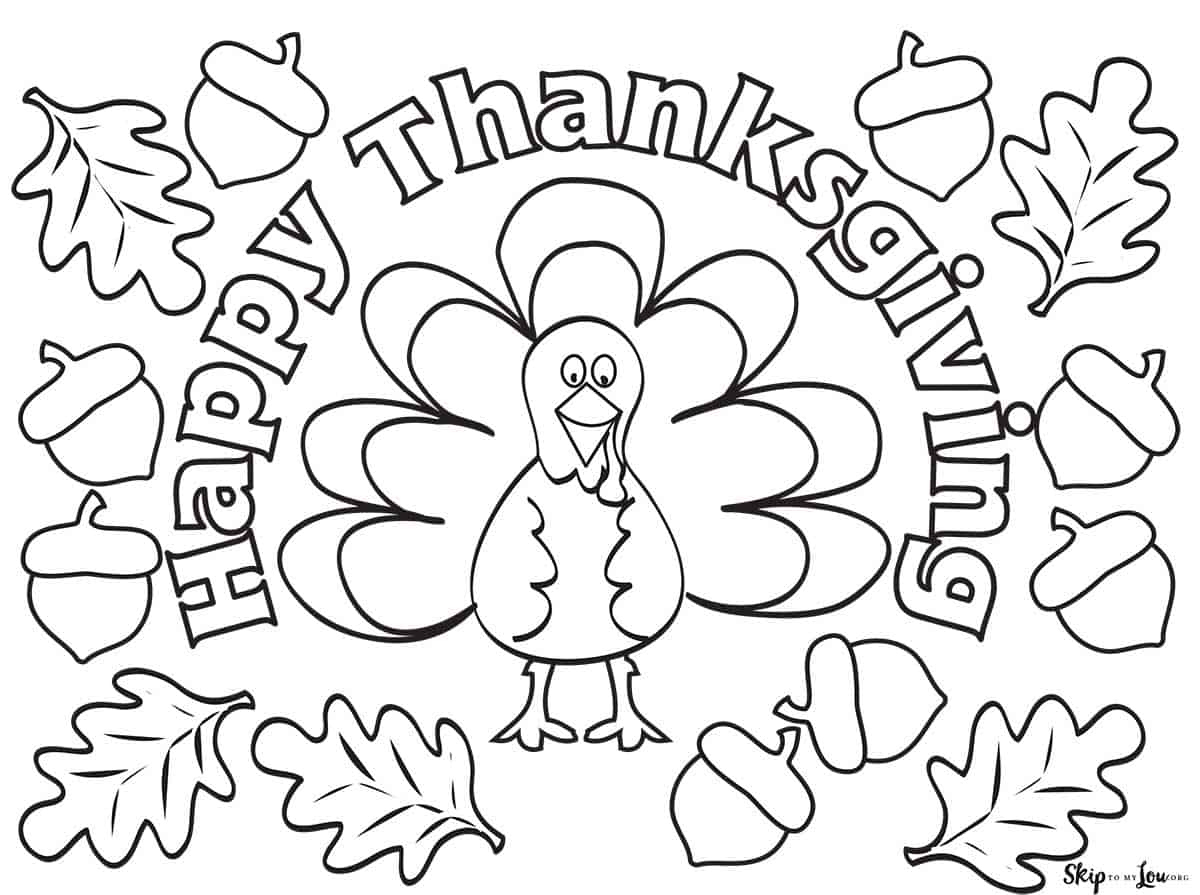 The Cutest Free Turkey Coloring Pages | Skip To My Lou intended for Thanksgiving Worksheets Coloring