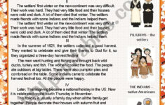 The History Of Thanksgiving - Esl Worksheetlediti inside The History Of Thanksgiving Worksheet