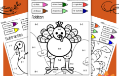Turkey Math Thanksgiving Colornumber Thanksgiving Math with Math Coloring Worksheets Thanksgiving