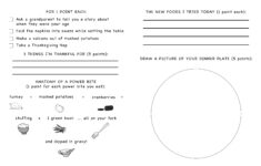 Ty'S Thanksgiving Challenge for Thanksgiving Challenge Worksheet