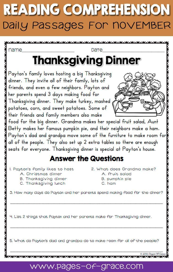 Wh Question Worksheets 6Cc throughout Thanksgiving Language Arts Worksheets