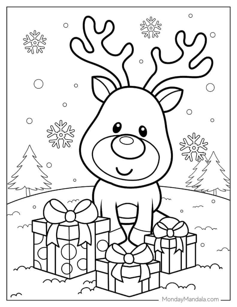 1,000 Christmas Coloring Pages (Free Pdf Printables) intended for Christmas Coloring Worksheets Free