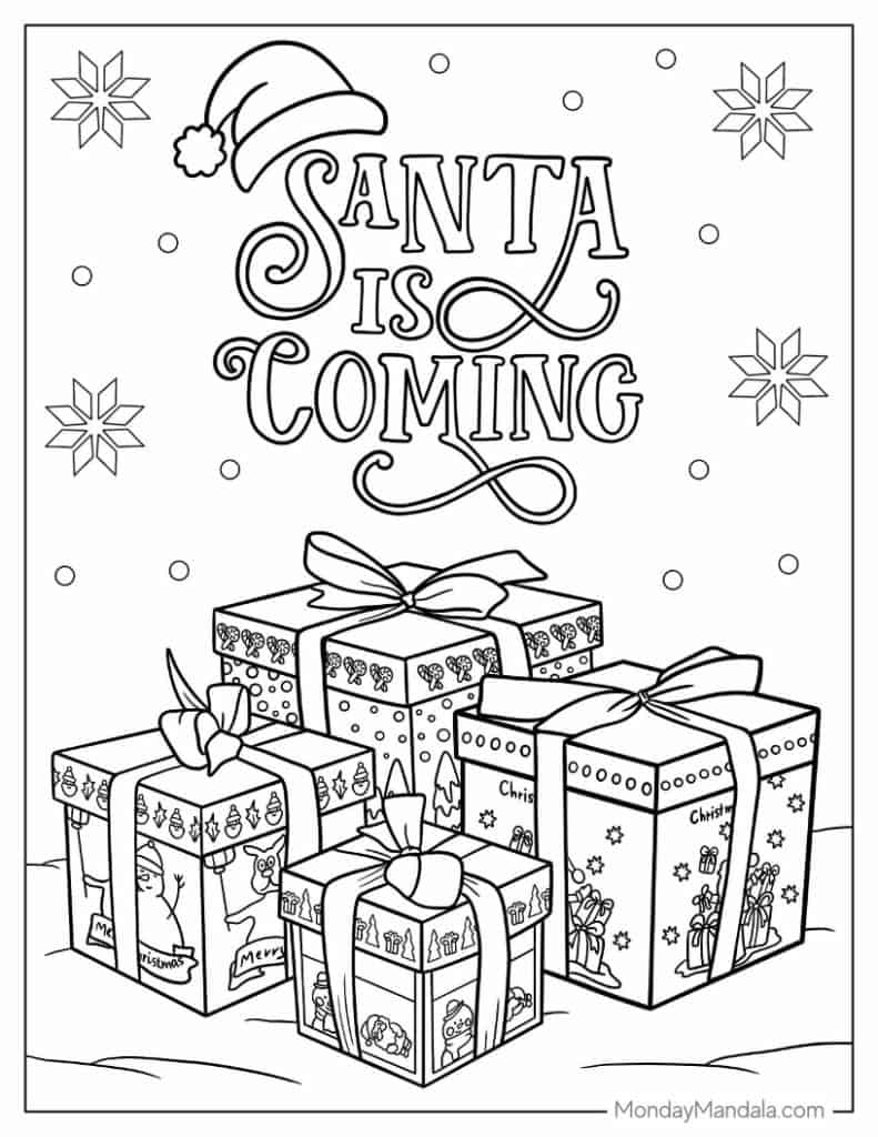 1,000 Christmas Coloring Pages (Free Pdf Printables) with regard to Free Christmas Coloring Worksheets