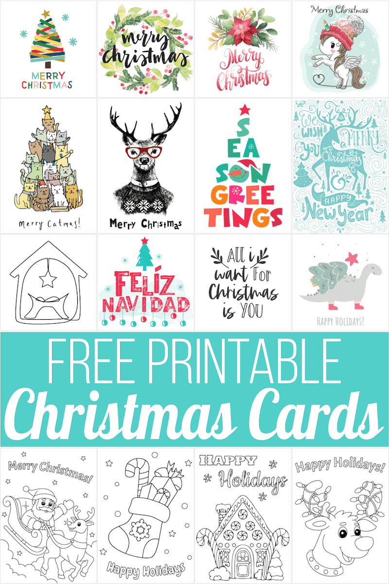 160 Free Printable Christmas Cards For 2025 intended for Christmas Cards Worksheets Printable