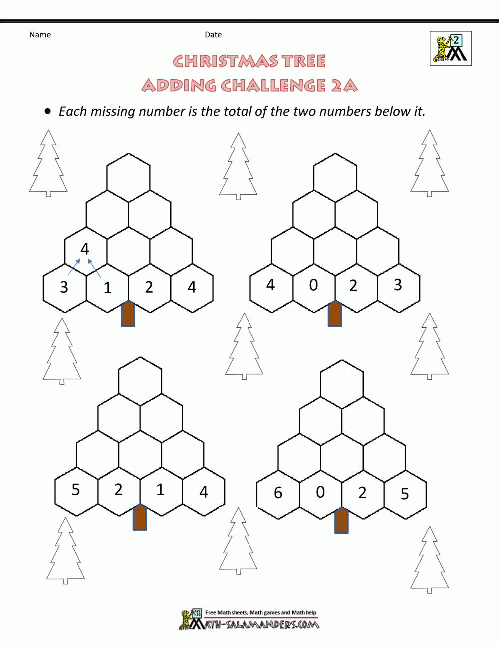 2Nd Grade Christmas Math Worksheets throughout Free Christmas Math Worksheets For 2nd Graders