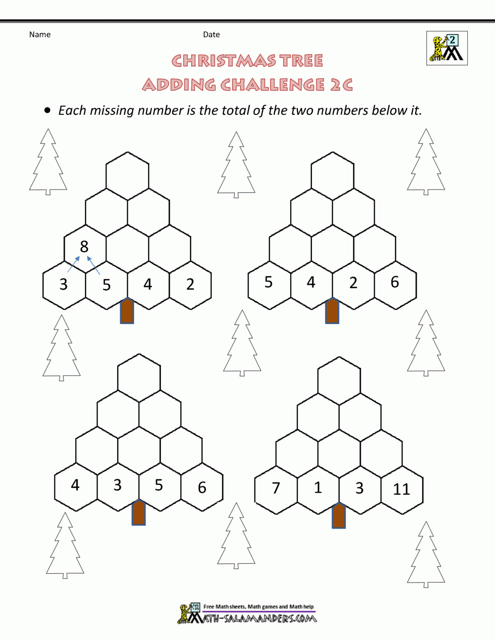 2Nd Grade Christmas Math Worksheets with Free Printable Christmas Math Worksheets 2Nd Grade
