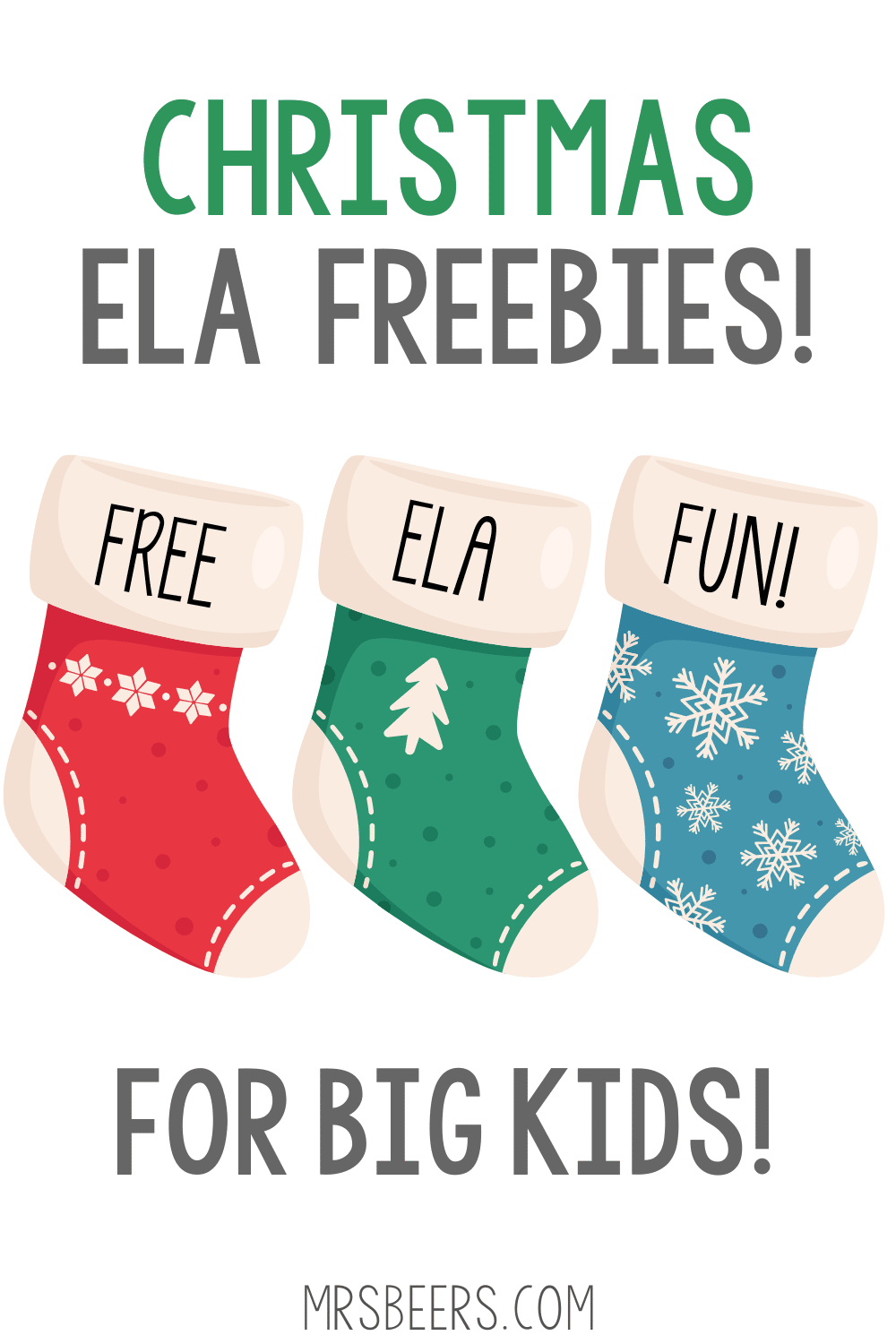 3 Free Christmas Printables For Your Middle School Ela Classroom intended for Christmas Ela Worksheets Middle School