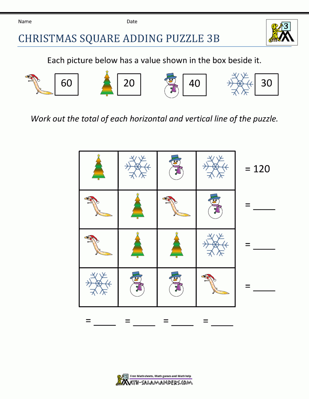 3Rd Grade Christmas Math Worksheets intended for Free Printable Christmas Math Worksheets For 3rd Grade