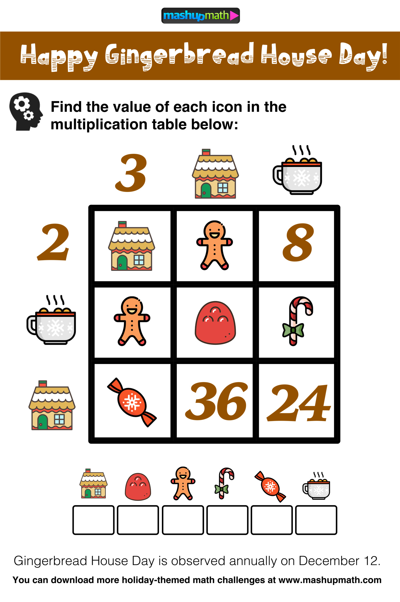 5 Awesome Christmas Math Activities For 5Th Grade — Mashup Math within Christmas Themed Multiplication Worksheets