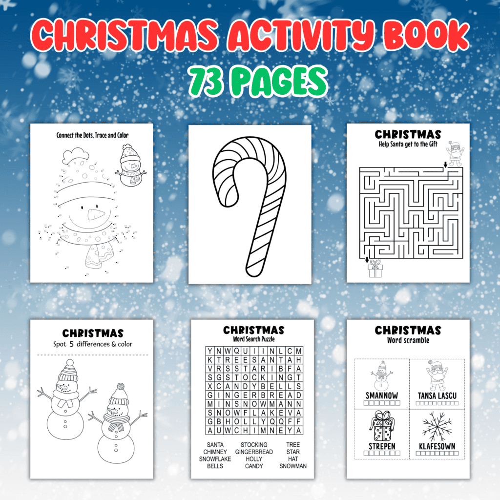 6 Fun Christmas Word Search Free Printables - Cassie Smallwood for Free Christmas Puzzle Worksheets
