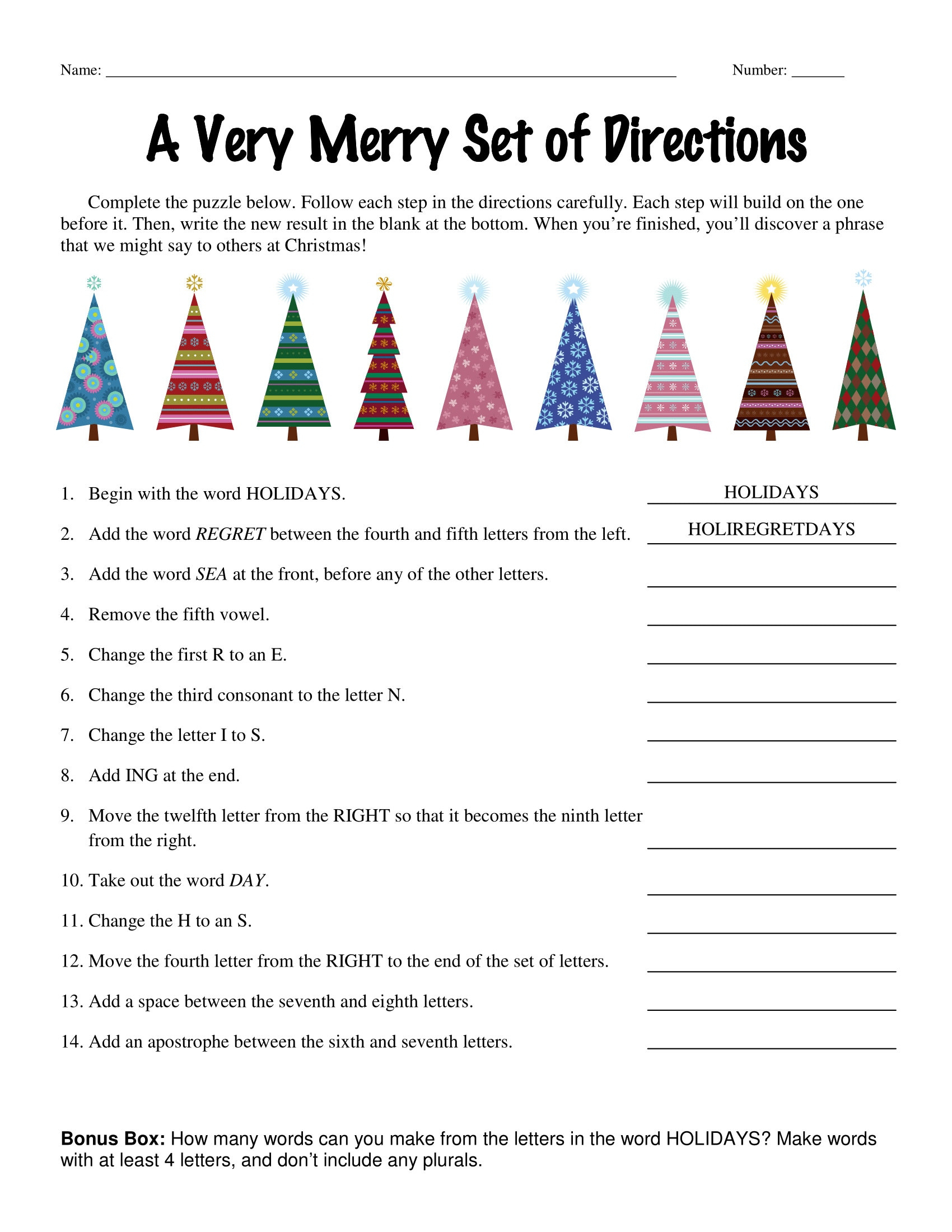 6Th Grade, 7Th Grade, 8Th Grade Christmas Riddle Worksheets, Middle School  Follow Directions, Homeschool Teenagers with Christmas Worksheets For 6th Graders