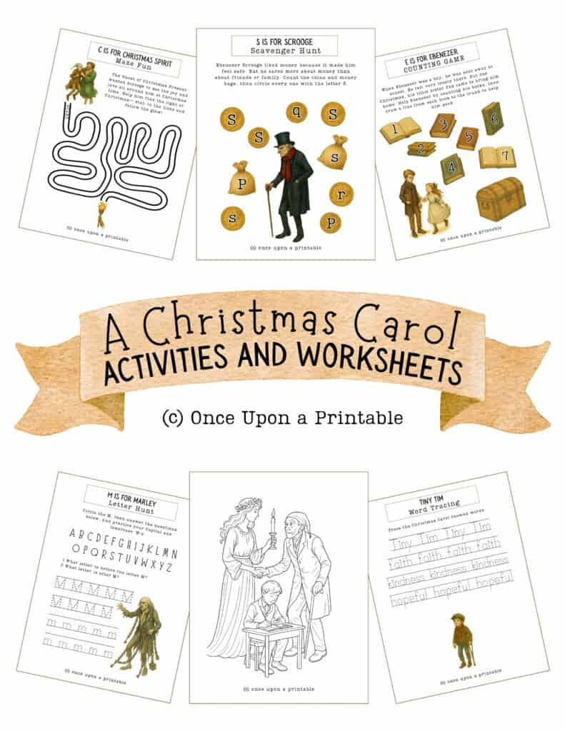 A Christmas Carol Worksheets (Free Printables) - Once Upon A Printable pertaining to Christmas Carol Worksheets Free