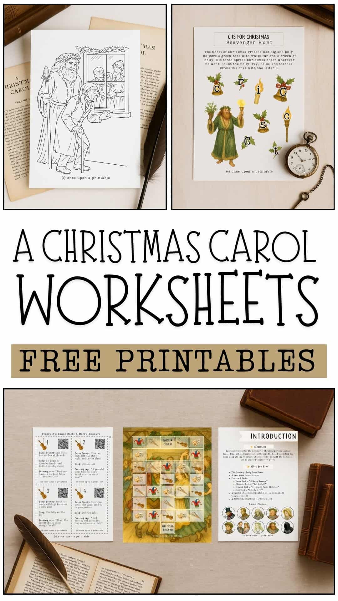 A Christmas Carol Worksheets (Free Printables) - Once Upon A Printable with Christmas Carol Worksheets Free