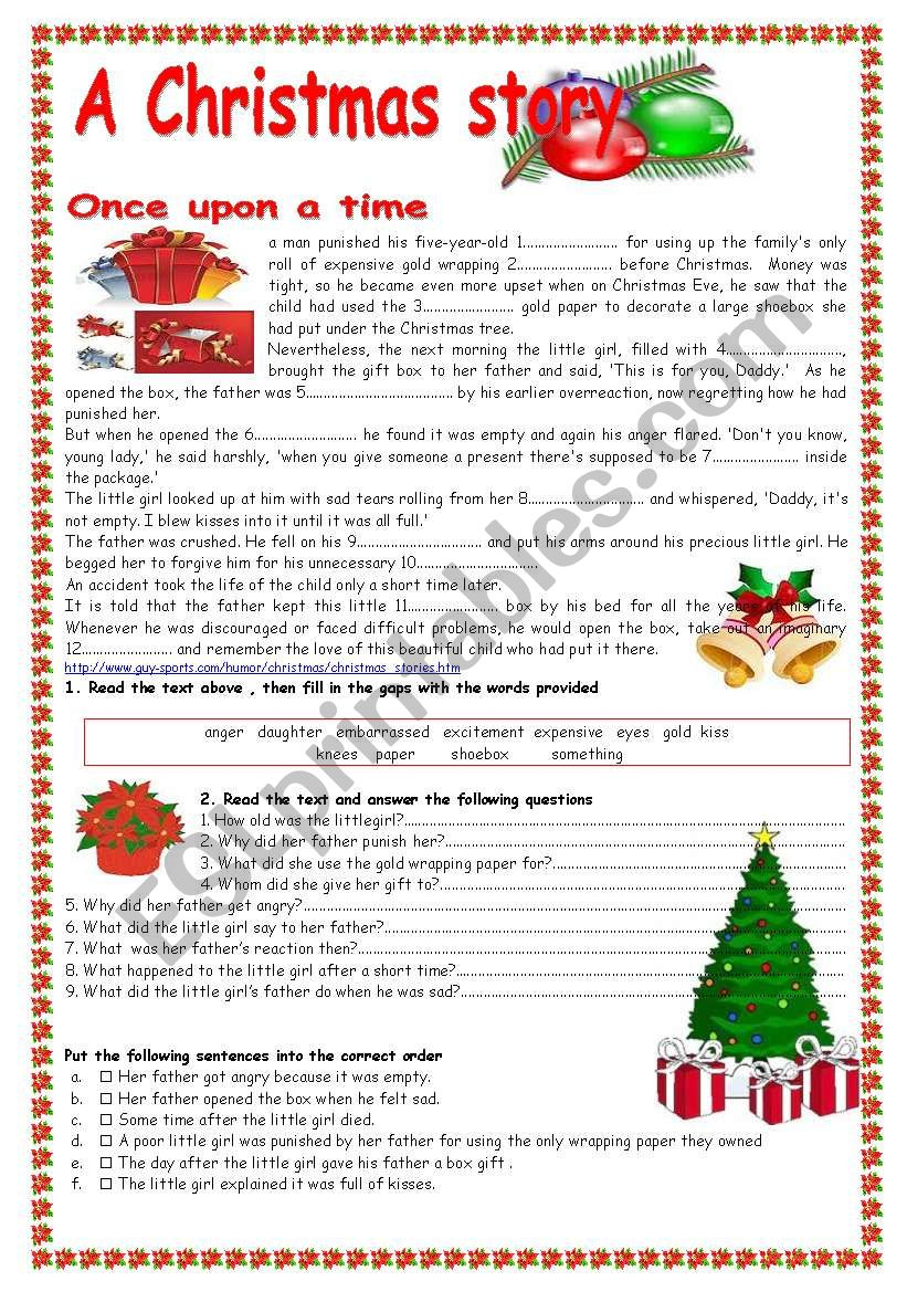 A Christmas Story - Esl Worksheetpatties pertaining to A Christmas Story Worksheets
