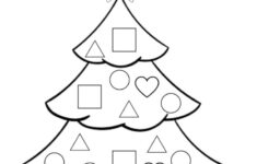 A Christmas Tree Full Of Shapes Pict…: English Esl Worksheets Pdf intended for Christmas Tree Shapes Worksheets