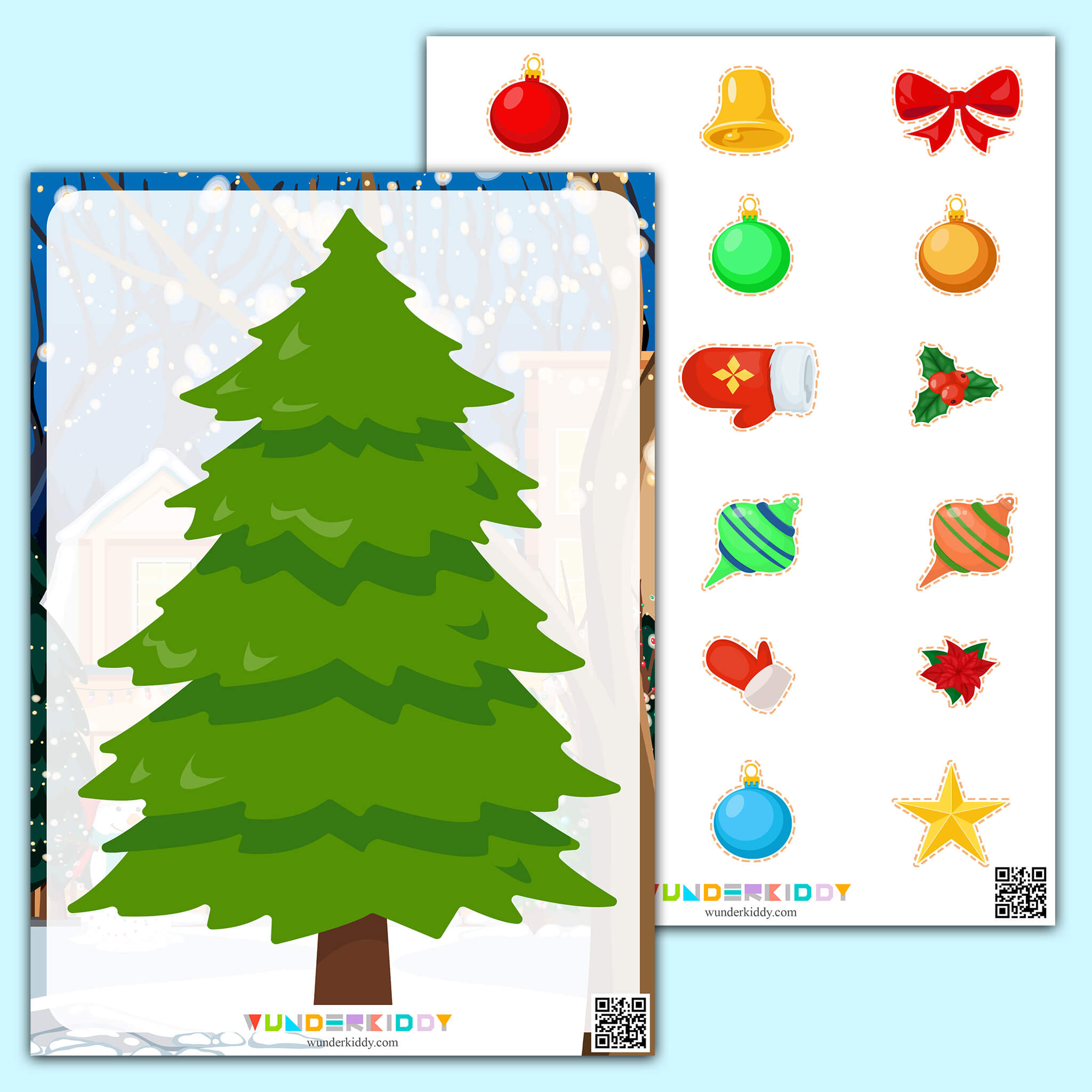 Activity Sheet «Decorating The Christmas Tree» - Printable Pdf To with regard to Christmas Tree Decorating Worksheets