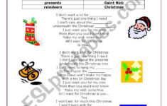 All I Want For Christmas Is You - Esl Worksheettmira with regard to All I Want For Christmas Worksheets