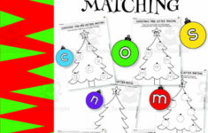 Christmas Alphabet Letter Matching in Christmas Letter Matching Worksheets