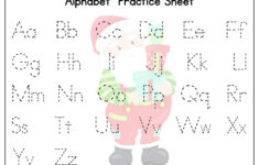 Christmas Alphabet Tracing Worksheets - Kids Activity Zone in Christmas Alphabet Worksheets Kindergarten