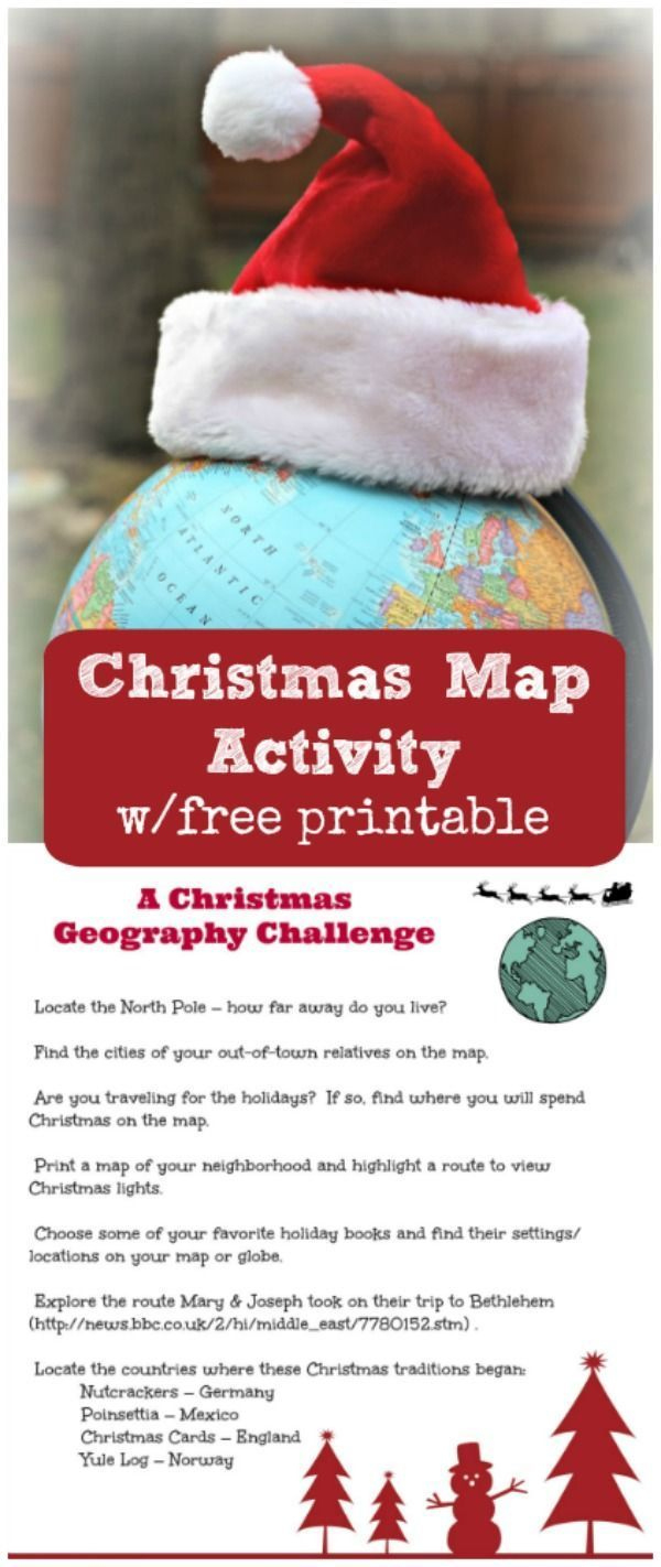 Christmas Around The World | Free Printable Map Activity within Christmas Map Skills Worksheets