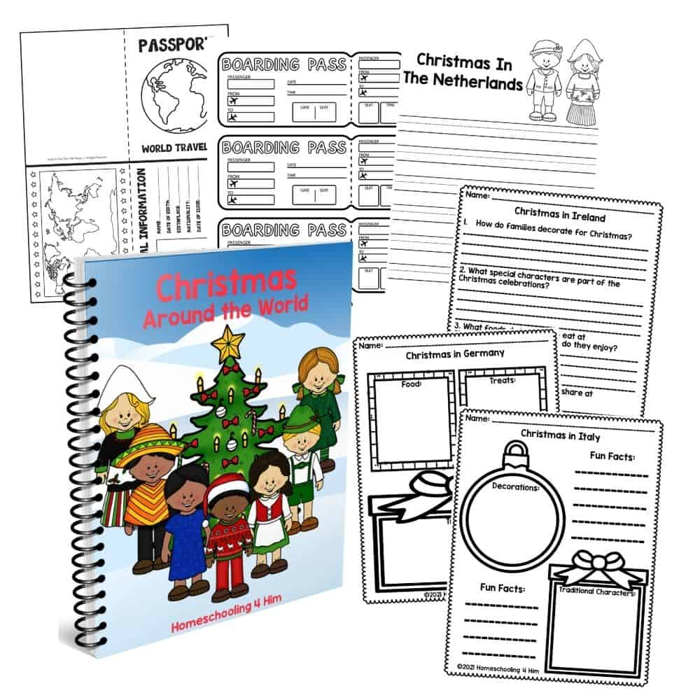 Christmas Around The World Printables - Homeschooling 4 Him with regard to Christmas Celebrations Around the World Worksheets