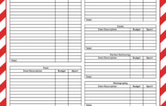 Christmas Budget Templates - 12 Free Pages | Printabulls within Christmas Gift Budget Worksheets