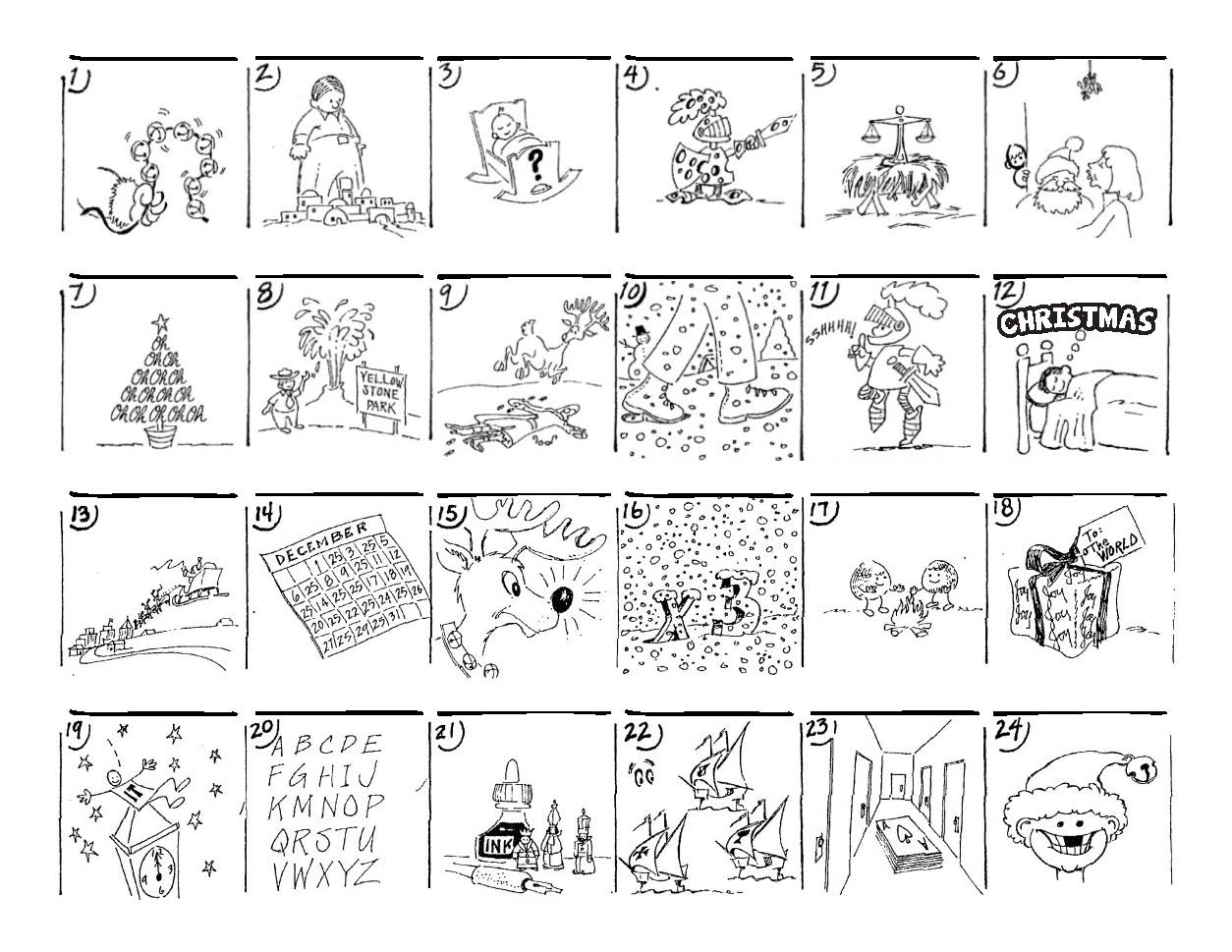 Christmas Carol Puzzles – The Button-Down Mind within Christmas Song Riddles Worksheets
